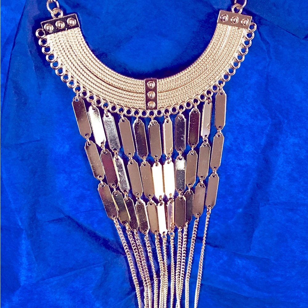 Women Gold Tone Necklace, Global Festival